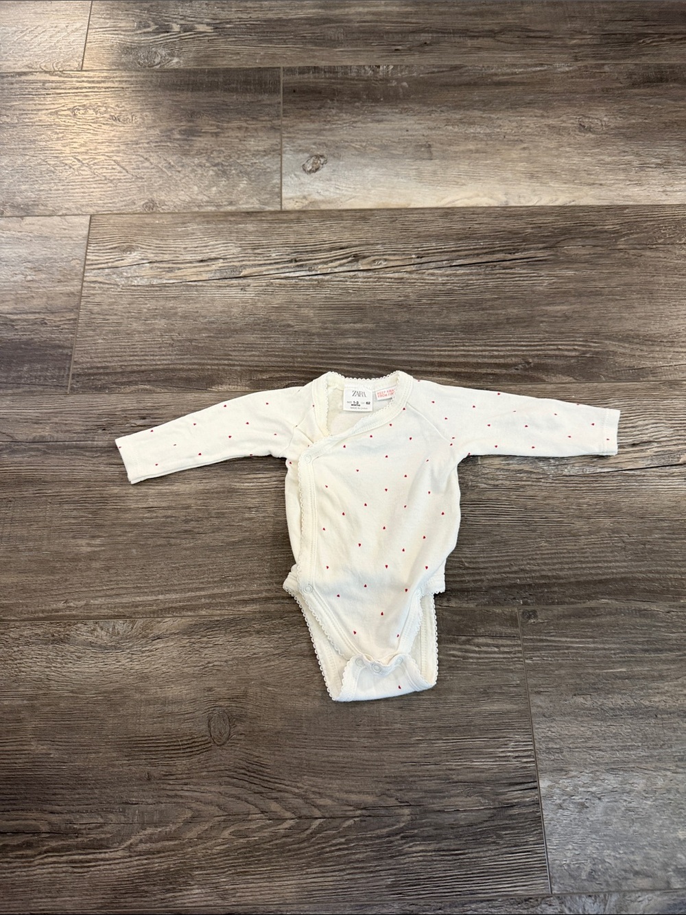 Zara Baby Polka Dot Bodysuit White Like New